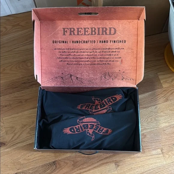 Freebird Black Leather Heeled Boots - Picture 5 of 5